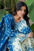 Zellbury | Unstitched 2 Piece Khaddar | Embroidered Shirt Dupatta - 0264 - House Of Hania