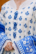 Zellbury | Unstitched 2 Piece Khaddar | Embroidered Shirt Dupatta - 0265 - House Of Hania