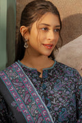 Zellbury | Unstitched 2 Piece Khaddar | Embroidered Shirt Dupatta - 0347 - House Of Hania