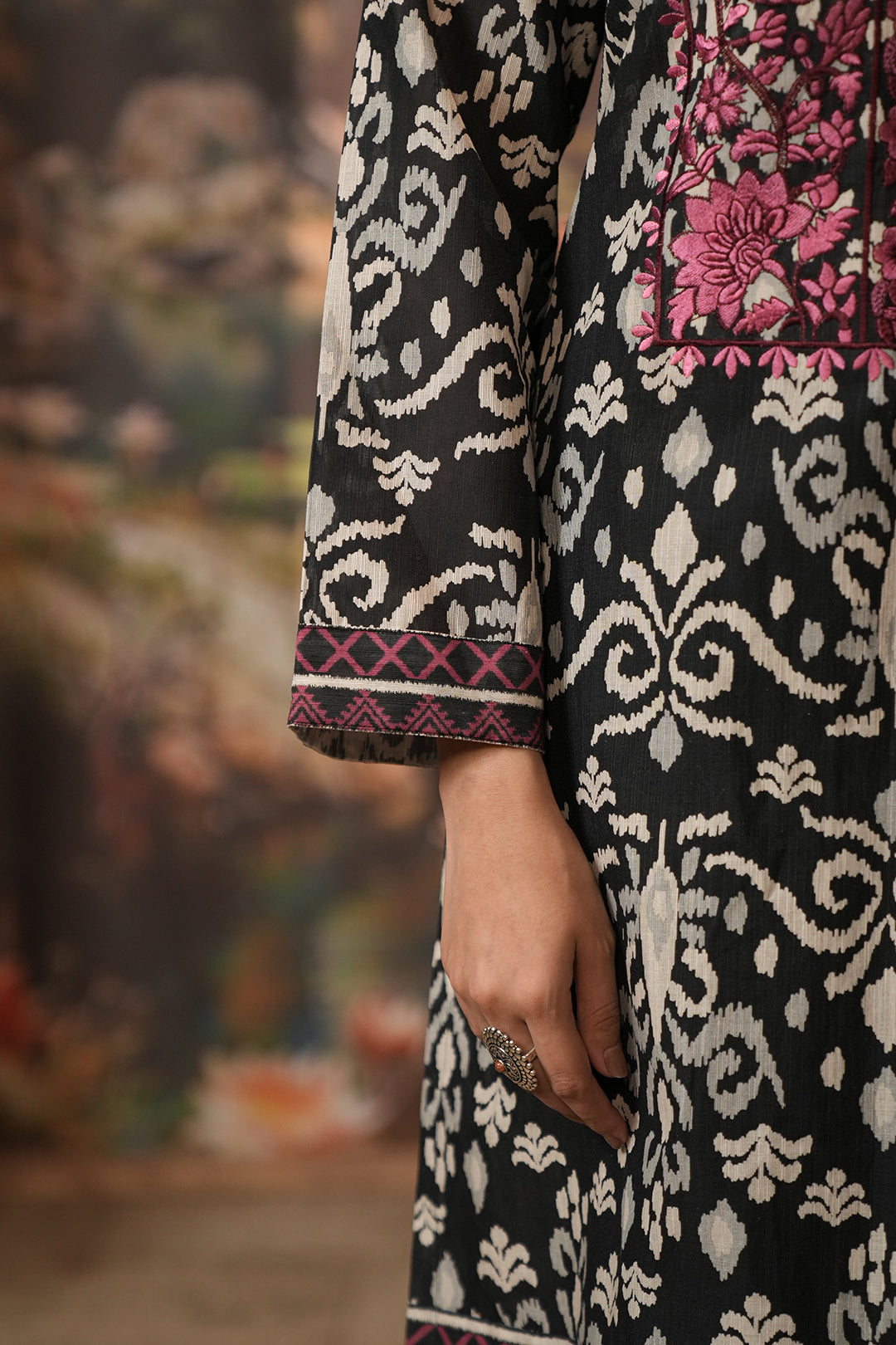 Zellbury | Unstitched 2 Piece Khaddar | Embroidered Shirt Dupatta - 0348 - House Of Hania