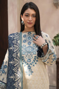 Zellbury | Unstitched 2 Piece Khaddar | Embroidered Shirt Dupatta - 0349 - House Of Hania