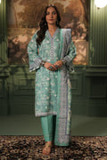 Zellbury | Unstitched 2 Piece Khaddar | Embroidered Shirt Dupatta - 0351 - House Of Hania