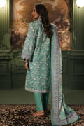 Zellbury | Unstitched 2 Piece Khaddar | Embroidered Shirt Dupatta - 0351 - House Of Hania