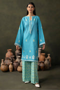 Zellbury | Unstitched 2 Piece Khaddar | Embroidered Shirt Shalwar - 0177 - House Of Hania