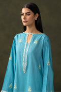 Zellbury | Unstitched 2 Piece Khaddar | Embroidered Shirt Shalwar - 0177 - House Of Hania