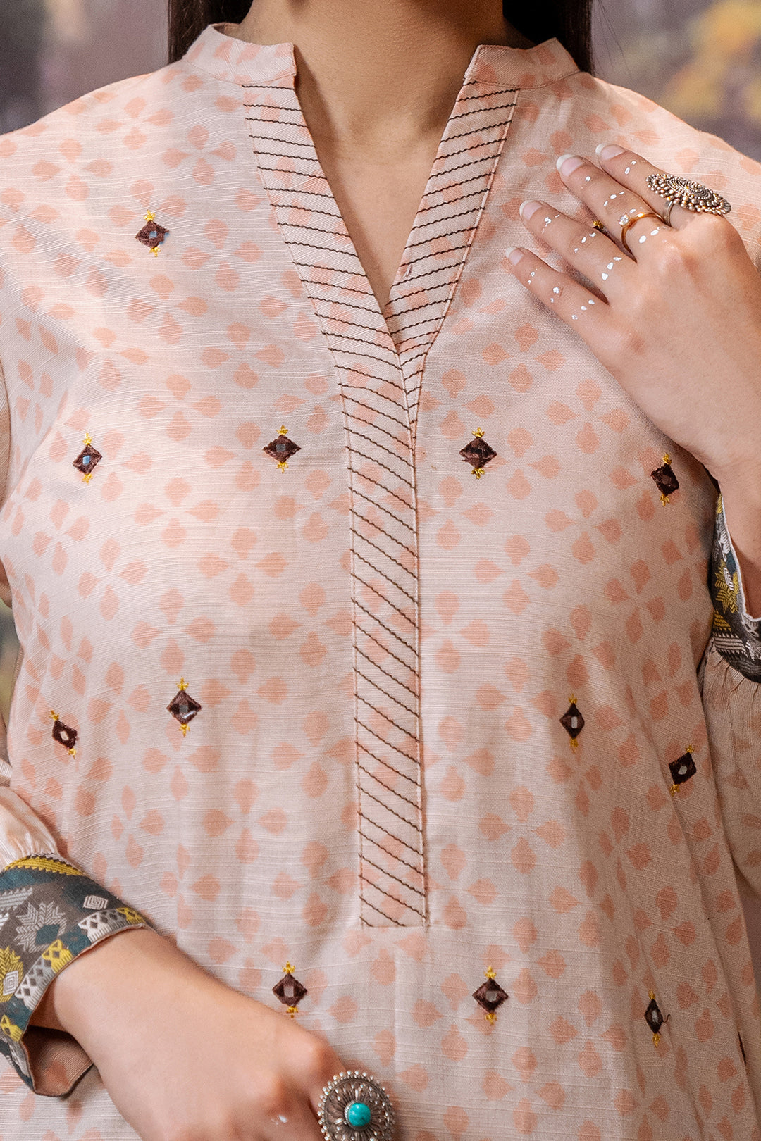 Zellbury | Unstitched 2 Piece Khaddar | Embroidered Shirt Shalwar - 0439 - House Of Hania