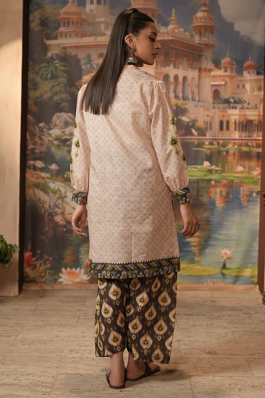 Zellbury | Unstitched 2 Piece Khaddar | Embroidered Shirt Shalwar - 0439 - House Of Hania