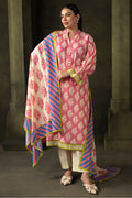 Zellbury | Unstitched 2 Piece Khaddar | Shirt Dupatta - 0160 - House Of Hania