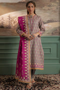 Zellbury | Unstitched 2 Piece Khaddar | Shirt Dupatta - 0332 - House Of Hania