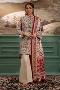 Zellbury | Unstitched 2 Piece Khaddar | Shirt Dupatta - 0334 - House Of Hania