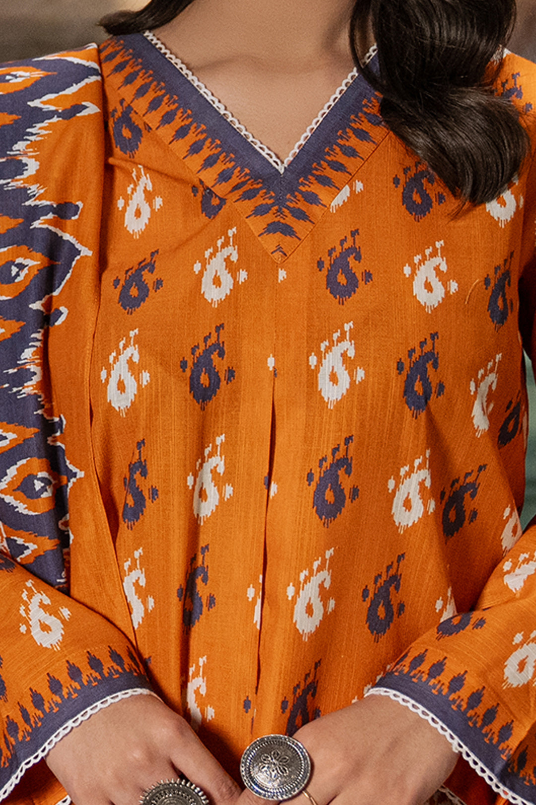 Zellbury | Unstitched 2 Piece Khaddar | Shirt Dupatta - 0335 - House Of Hania
