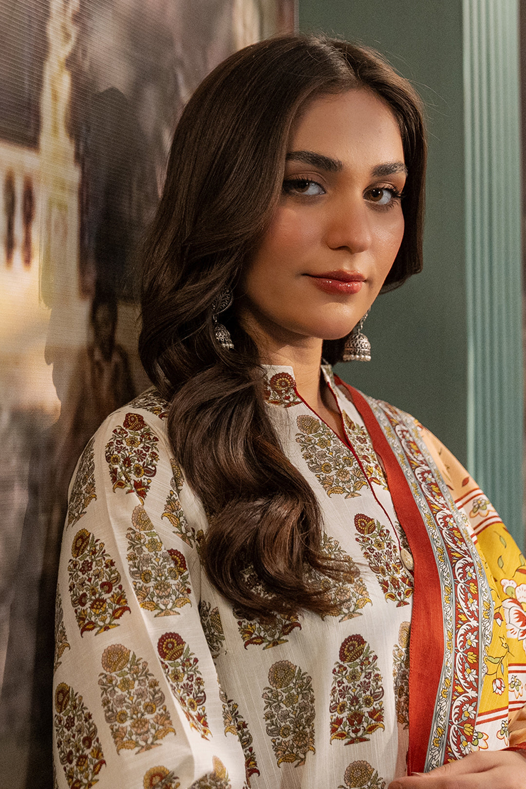 Zellbury | Unstitched 2 Piece Khaddar | Shirt Dupatta - 0336 - House Of Hania
