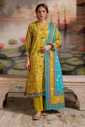 Zellbury | Unstitched 2 Piece Khaddar | Shirt Dupatta - 0423 - House Of Hania