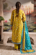 Zellbury | Unstitched 2 Piece Khaddar | Shirt Dupatta - 0423 - House Of Hania