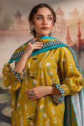 Zellbury | Unstitched 2 Piece Khaddar | Shirt Dupatta - 0423 - House Of Hania