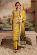 Zellbury | Unstitched 2 Piece Khaddar | Shirt Dupatta - 0424 - House Of Hania