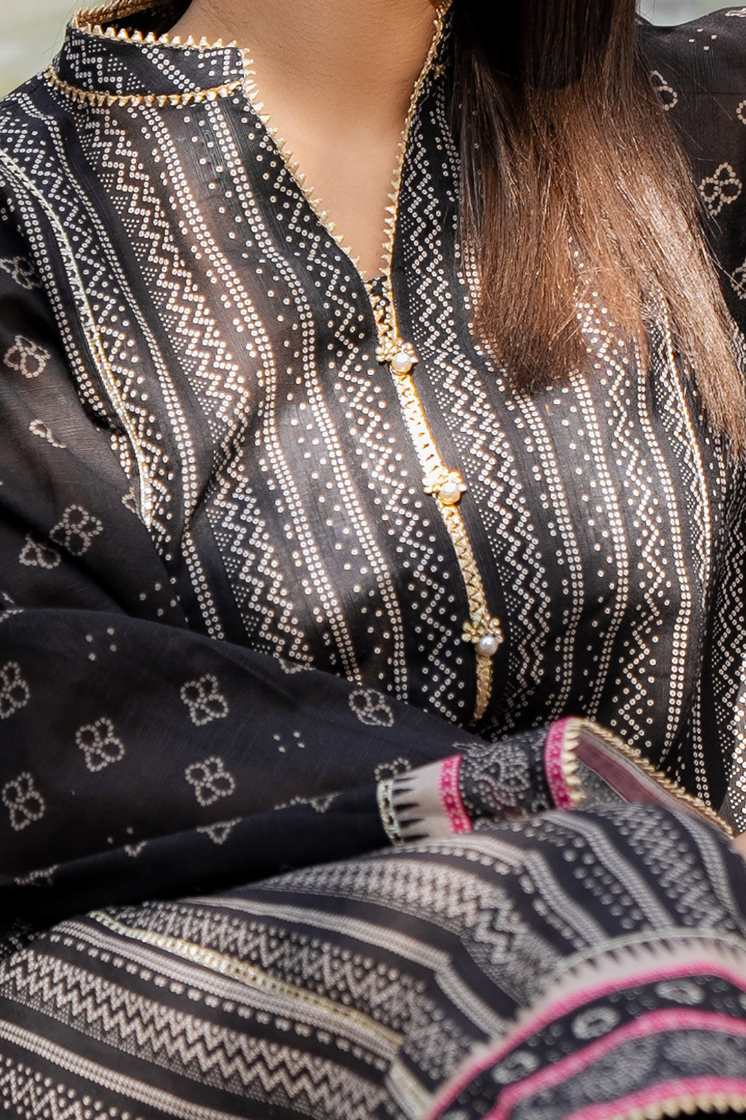 Zellbury | Unstitched 2 Piece Khaddar | Shirt Dupatta - 0428 - House Of Hania