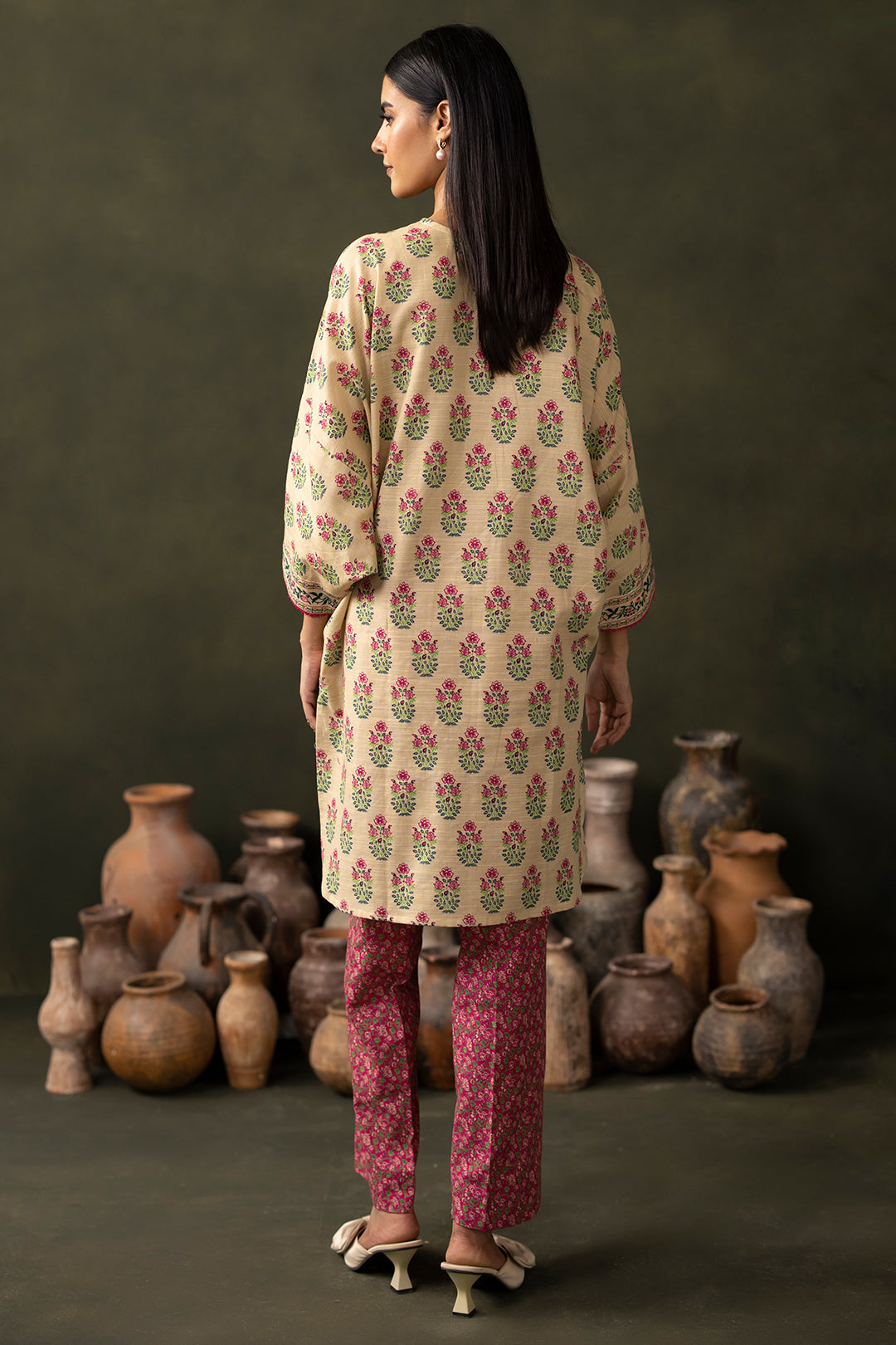 Zellbury | Unstitched 2 Piece Khaddar | Shirt Shalwar - 0256 - House Of Hania