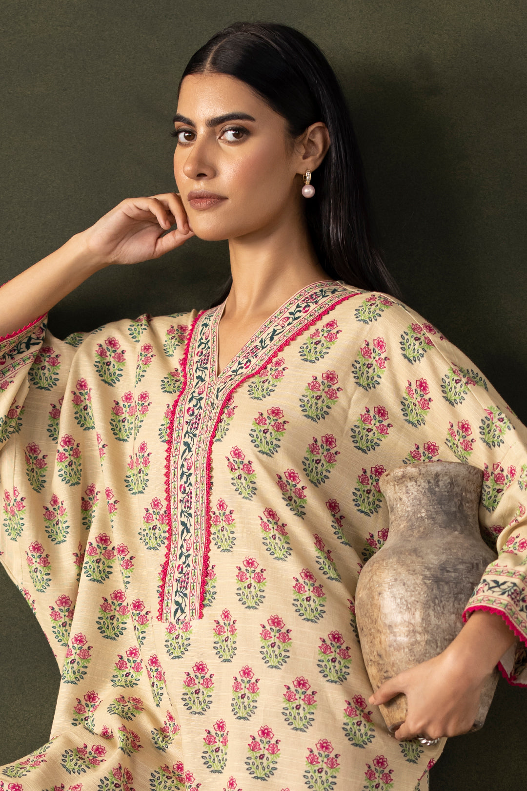 Zellbury | Unstitched 2 Piece Khaddar | Shirt Shalwar - 0256 - House Of Hania