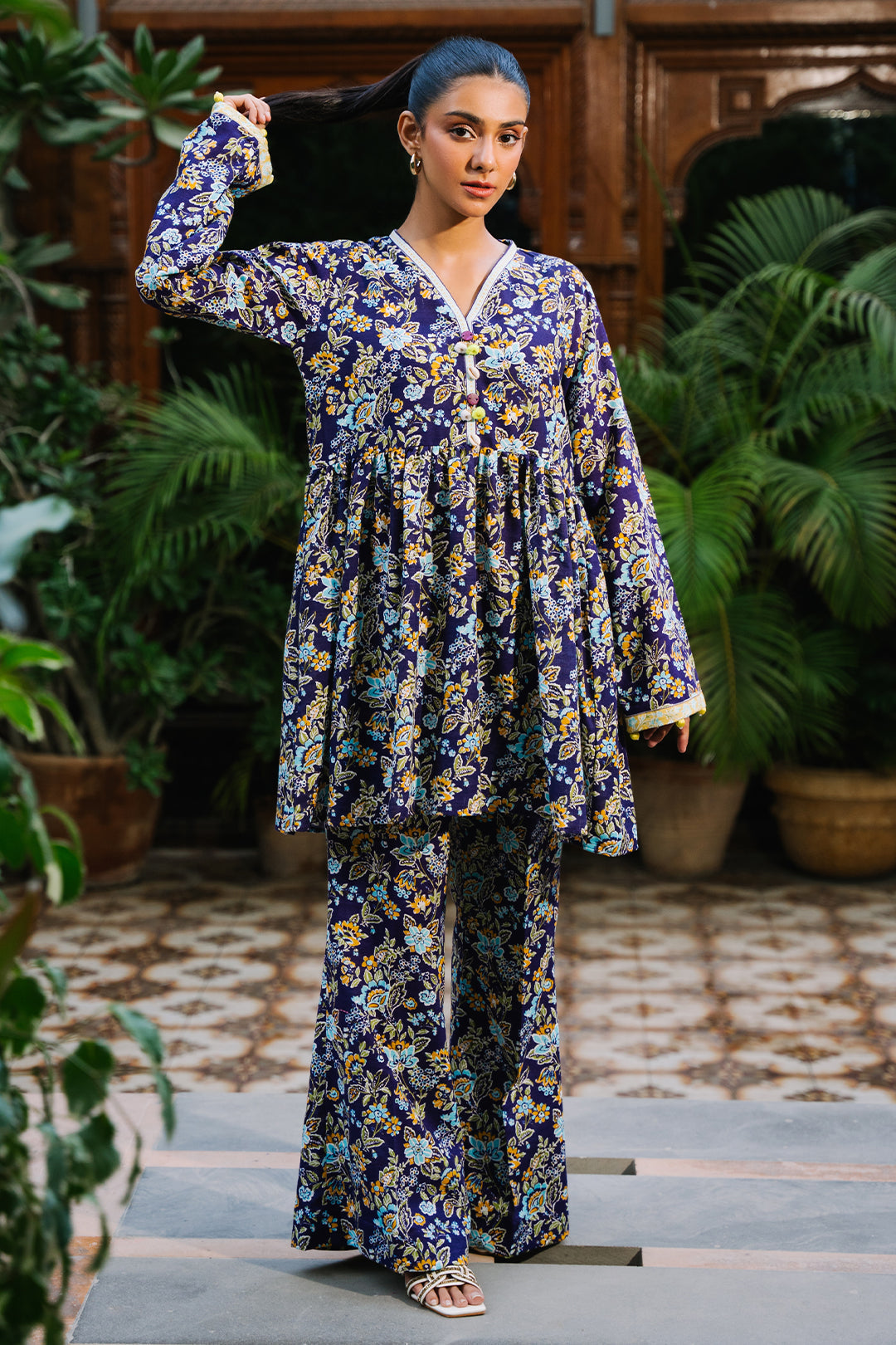 Zellbury | Unstitched 2 Piece Khaddar | Shirt Shalwar - 0257 - House Of Hania