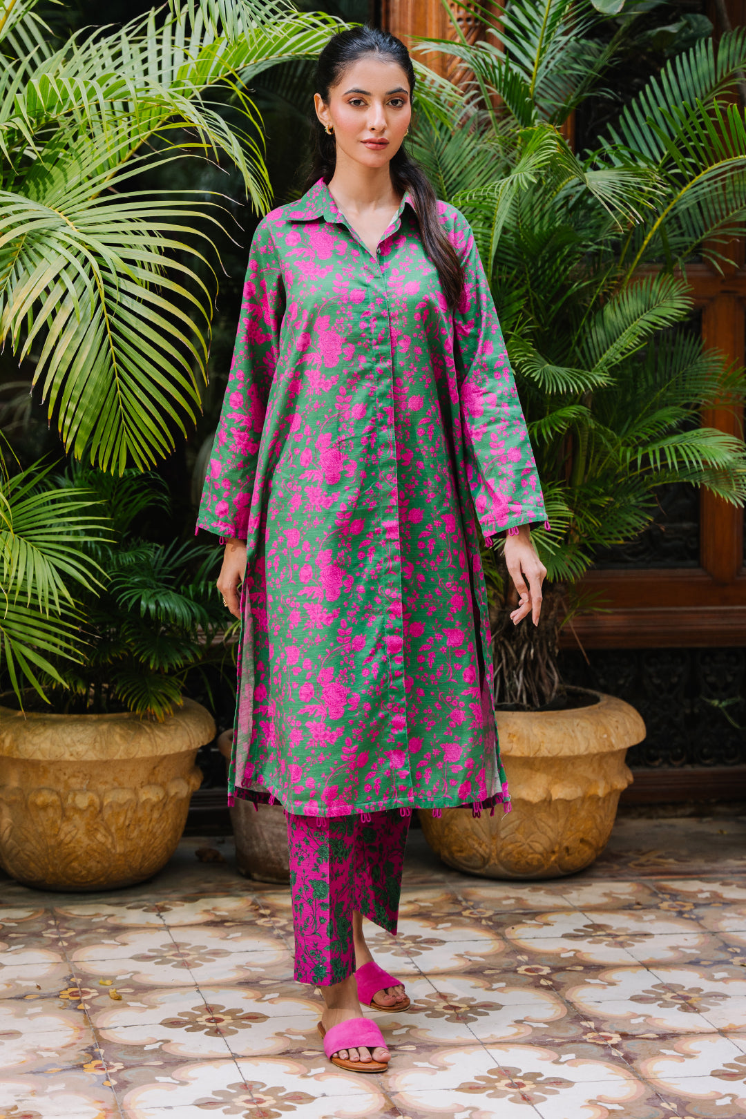 Zellbury | Unstitched 2 Piece Khaddar | Shirt Shalwar - 0258 - House Of Hania