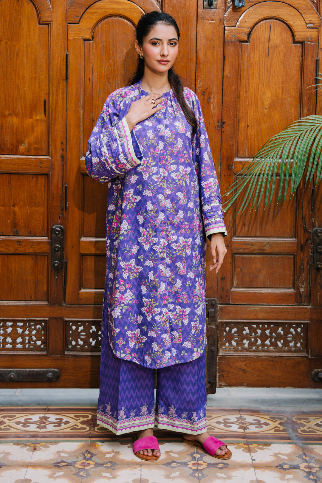 Zellbury | Unstitched 2 Piece Khaddar | Shirt Shalwar - 0259 - House Of Hania