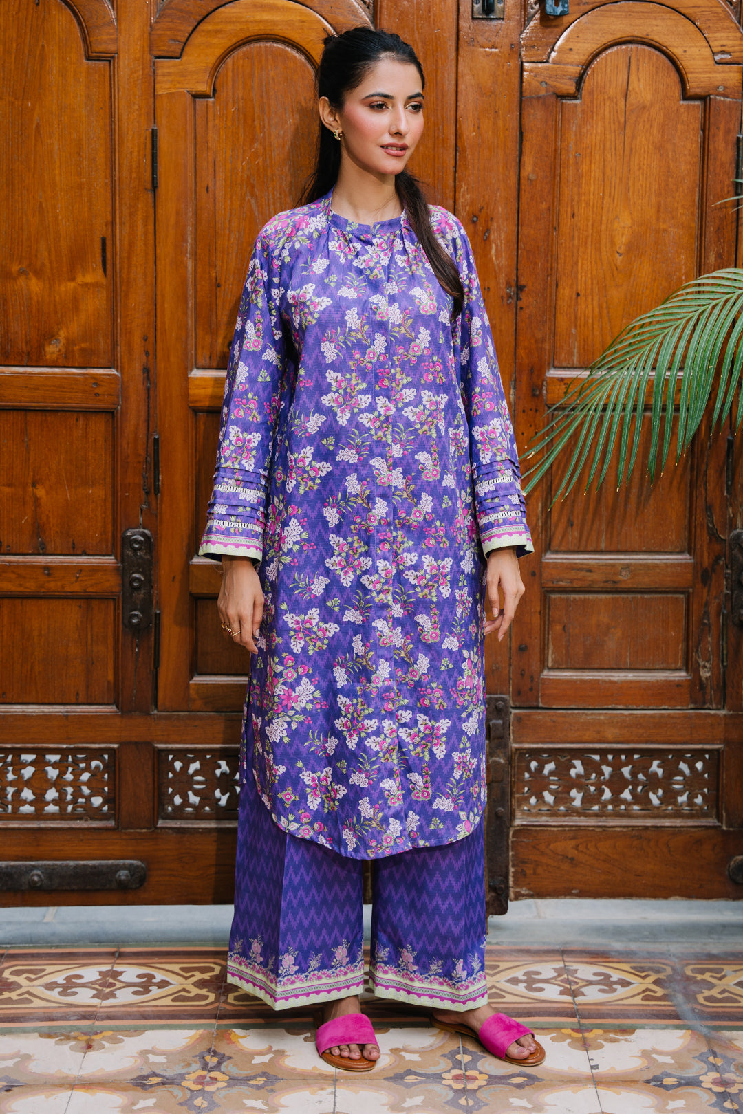 Zellbury | Unstitched 2 Piece Khaddar | Shirt Shalwar - 0259 - House Of Hania