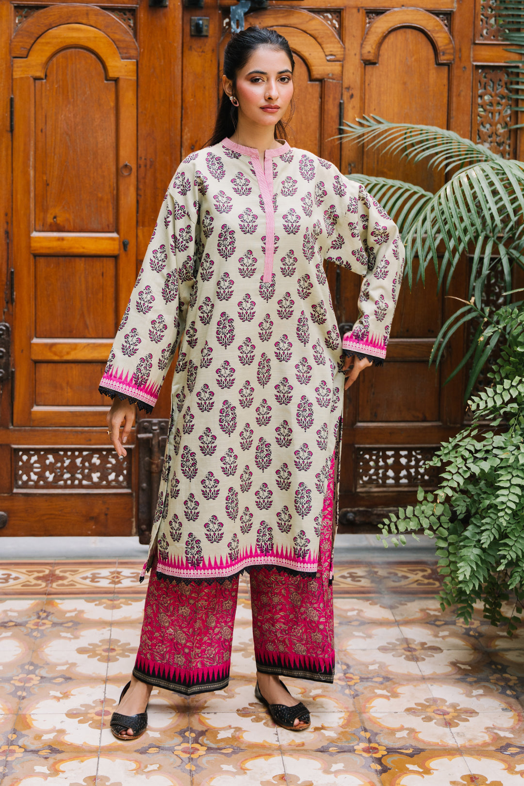Zellbury | Unstitched 2 Piece Khaddar | Shirt Shalwar - 0260 - House Of Hania
