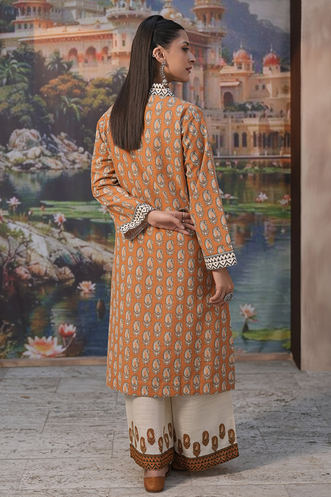 Zellbury | Unstitched 2 Piece Khaddar | Shirt Shalwar - 0339 - House Of Hania