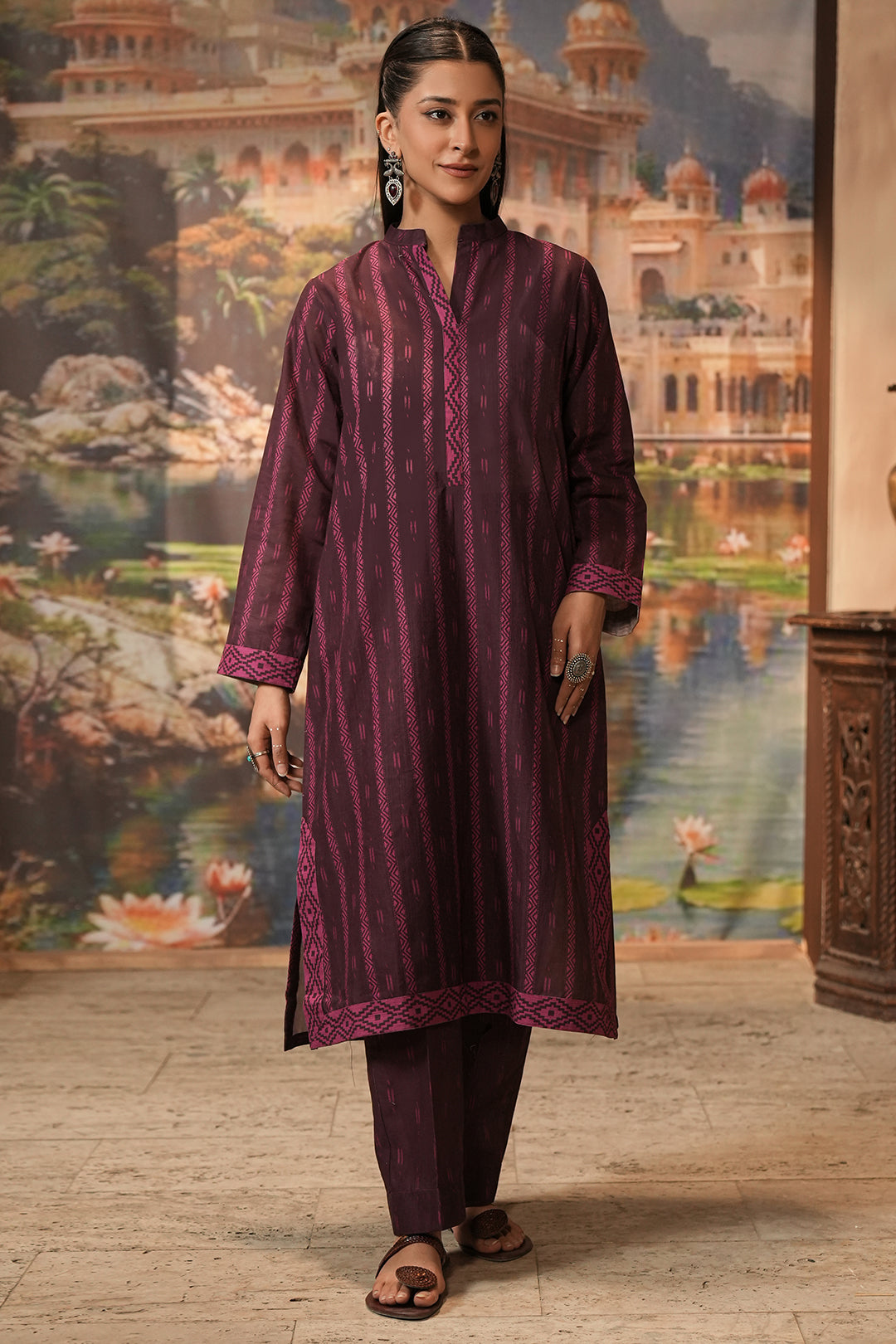 Zellbury | Unstitched 2 Piece Khaddar | Shirt Shalwar - 0343 - House Of Hania