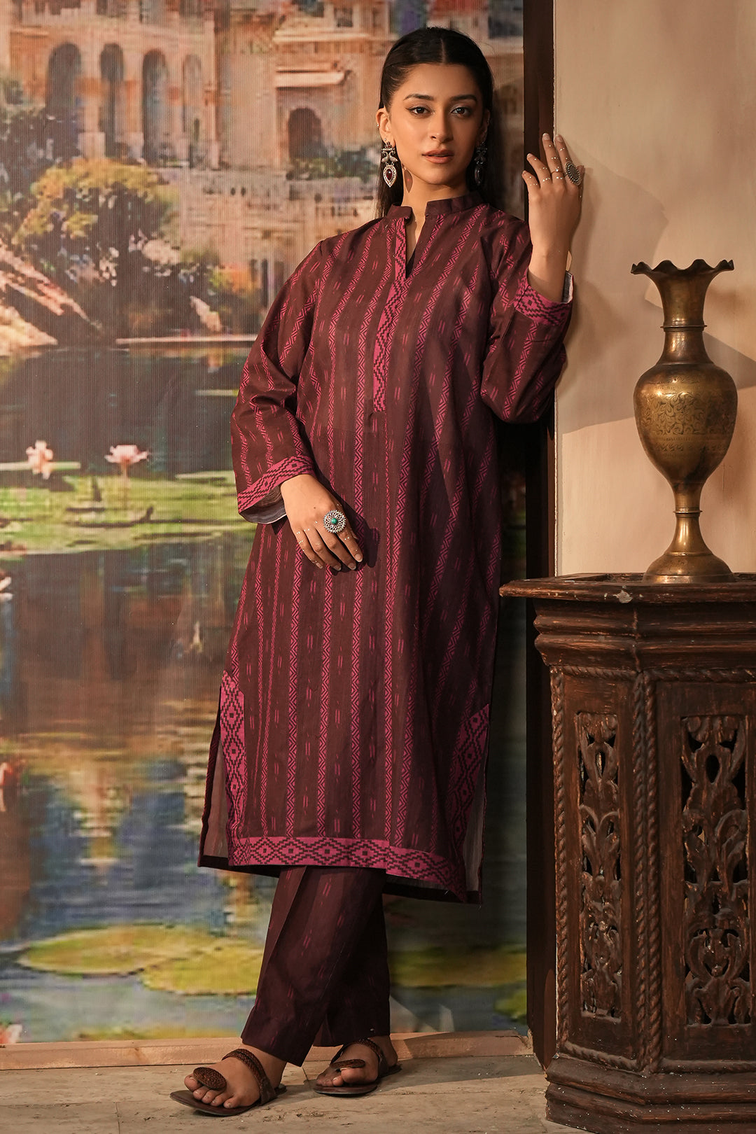 Zellbury | Unstitched 2 Piece Khaddar | Shirt Shalwar - 0343 - House Of Hania