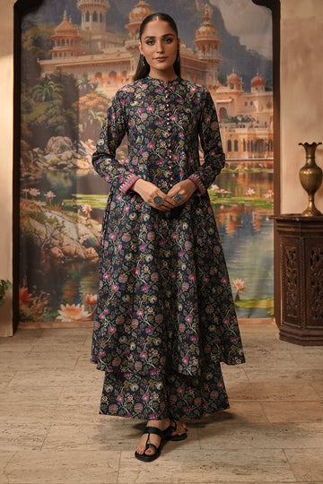 Zellbury | Unstitched 2 Piece Khaddar | Shirt Shalwar - 0345 - House Of Hania