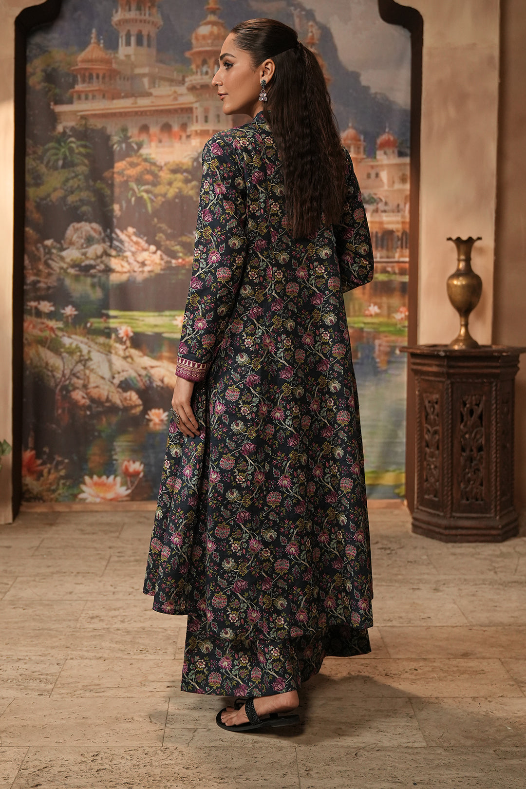 Zellbury | Unstitched 2 Piece Khaddar | Shirt Shalwar - 0345 - House Of Hania