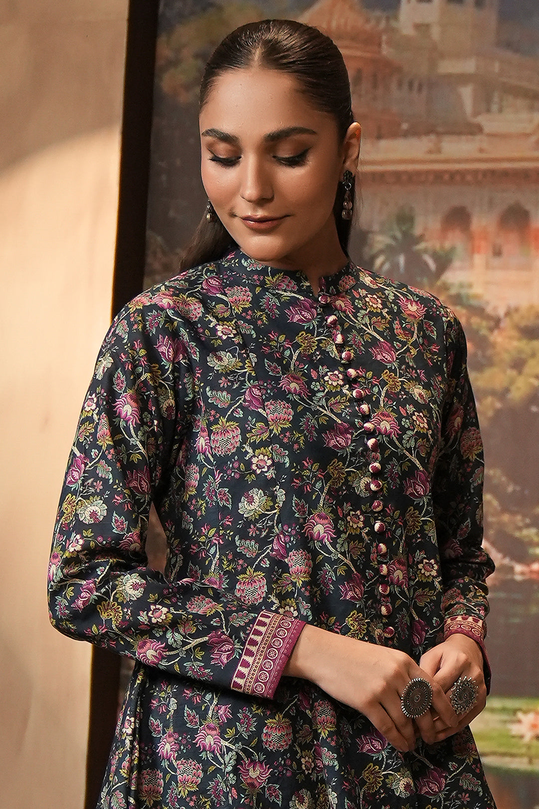 Zellbury | Unstitched 2 Piece Khaddar | Shirt Shalwar - 0345 - House Of Hania