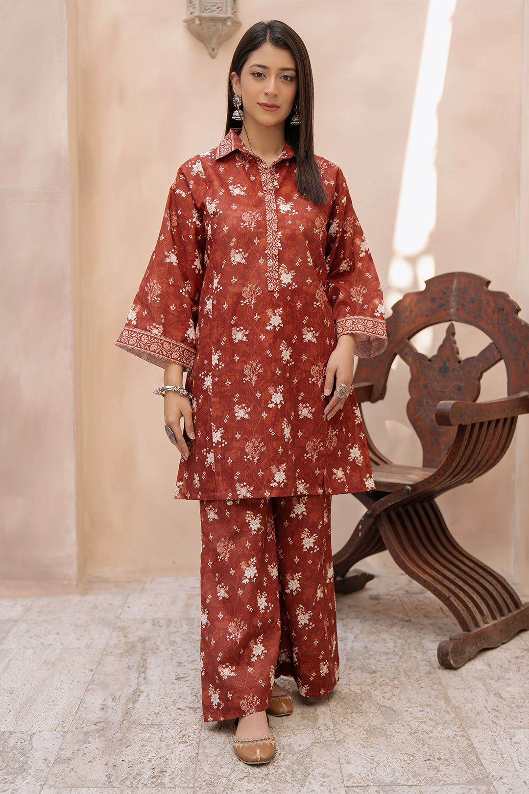 Zellbury | Unstitched 2 Piece Khaddar | Shirt Shalwar - 0434 - House Of Hania