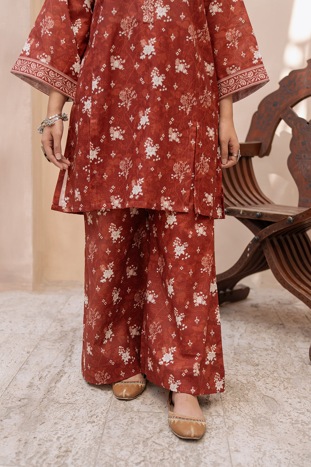 Zellbury | Unstitched 2 Piece Khaddar | Shirt Shalwar - 0434 - House Of Hania
