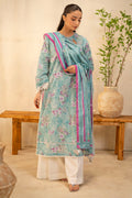 Zellbury | Unstitched 2 Piece Lawn | Embroidered Shirt Dupatta - 0021 - House Of Hania