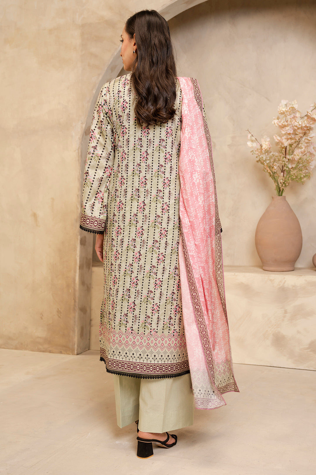 Zellbury | Unstitched 2 Piece Lawn | Embroidered Shirt Dupatta - 0103 - House Of Hania
