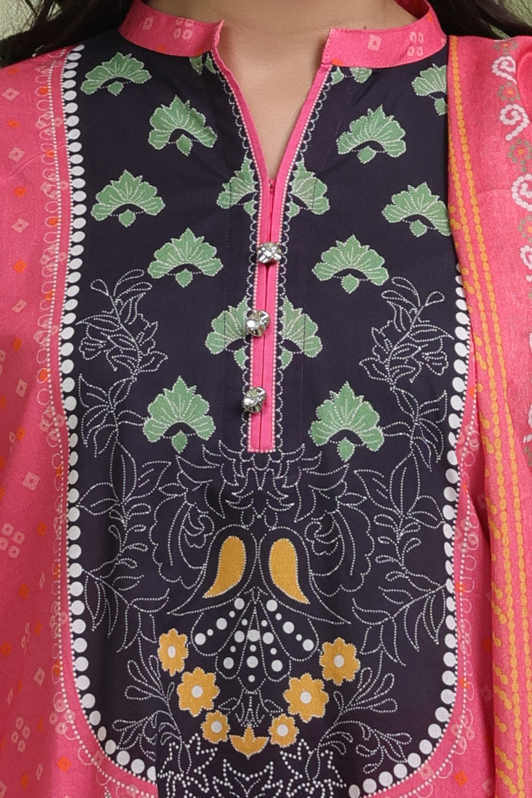 Zellbury | Unstitched 2 Piece Lawn | Embroidered Shirt Dupatta - 1171 - House Of Hania