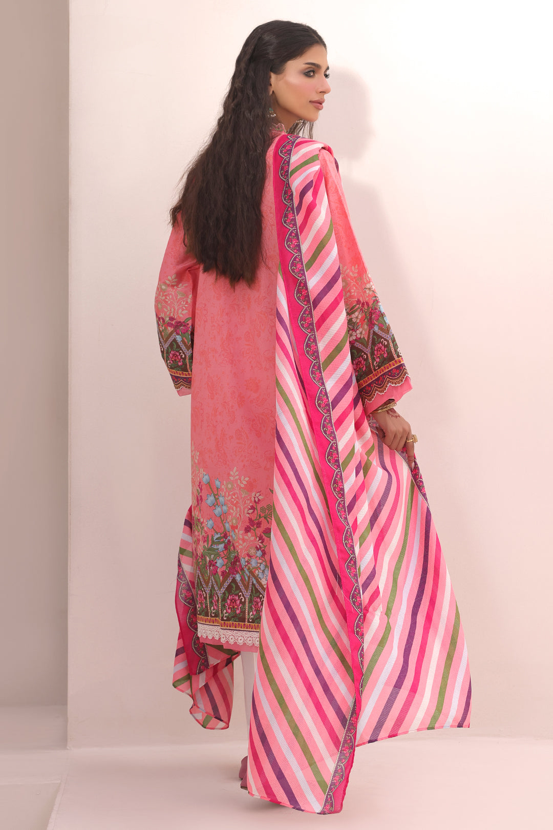 Zellbury | Unstitched 2 Piece Lawn | Embroidered Shirt Dupatta - 1658 - House Of Hania