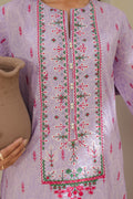 Zellbury | Unstitched 2 Piece Lawn | Embroidered Shirt Dupatta - 1659 - House Of Hania