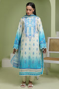 Zellbury | Unstitched 2 Piece Lawn | Embroidered Shirt Dupatta - 1694 - House Of Hania