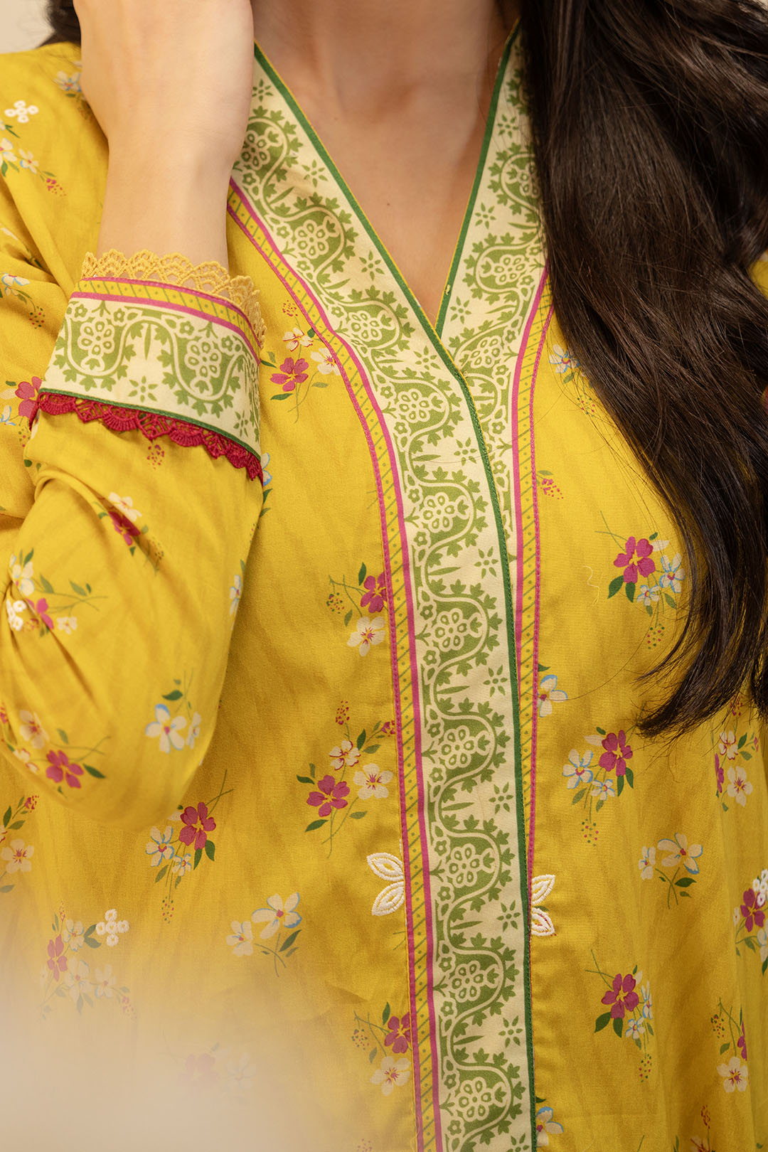 Zellbury | Unstitched 2 Piece Lawn | Embroidered Shirt Shalwar - 0098 - House Of Hania