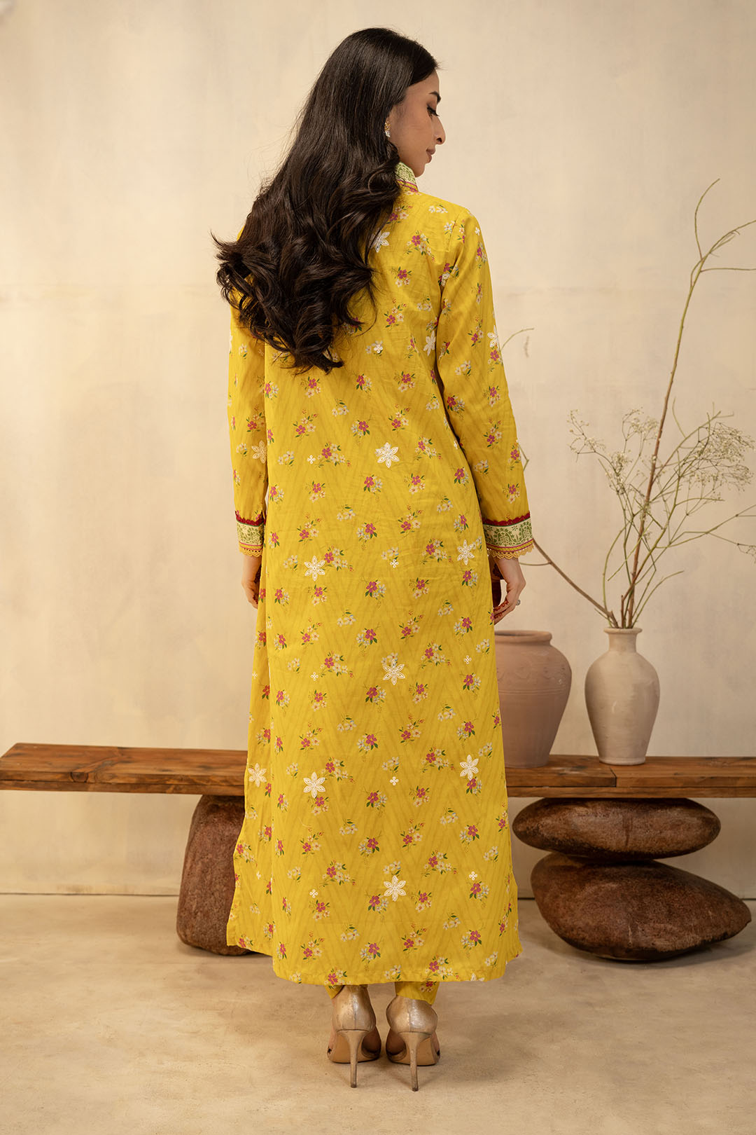 Zellbury | Unstitched 2 Piece Lawn | Embroidered Shirt Shalwar - 0098 - House Of Hania