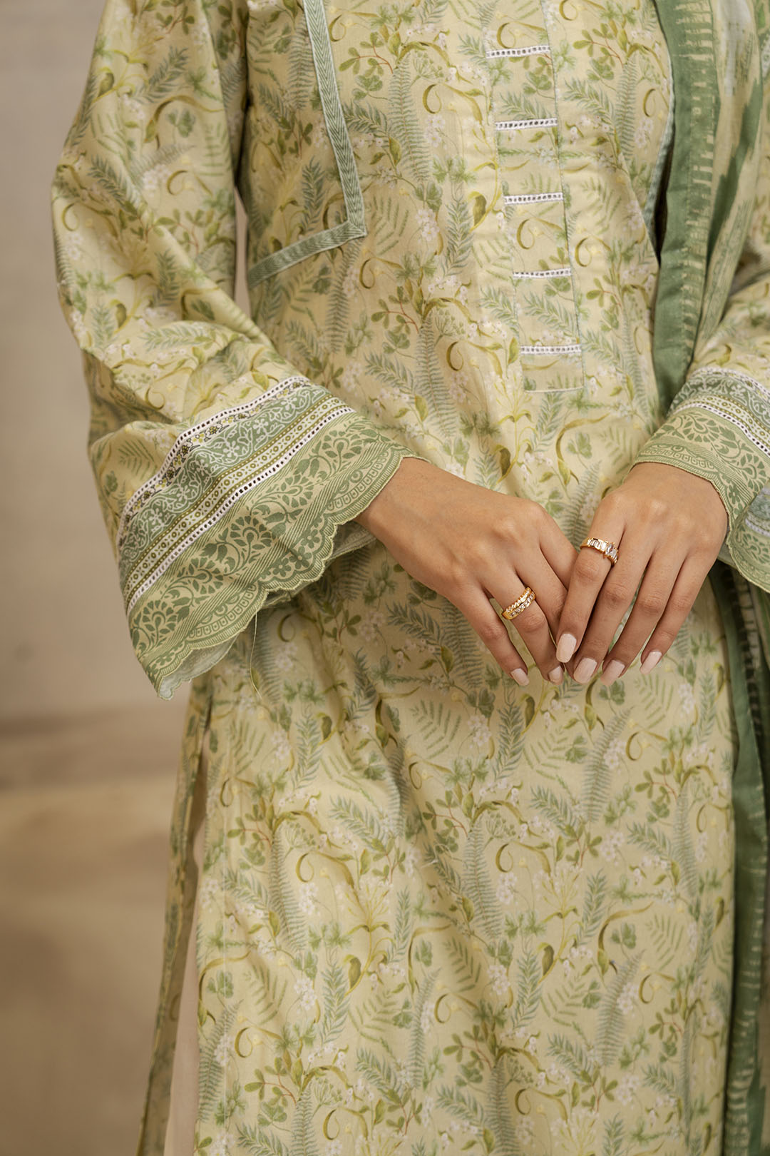 Zellbury | Unstitched 2 Piece Lawn | Shirt Dupatta - 0006 - House Of Hania