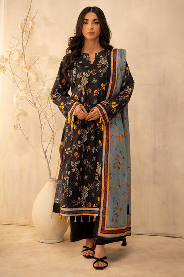 Zellbury | Unstitched 2 Piece Lawn | Shirt Dupatta - 0007 - House Of Hania