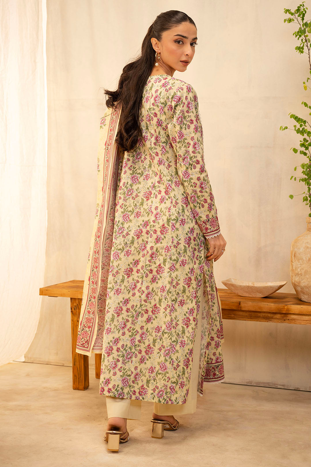 Zellbury | Unstitched 2 Piece Lawn | Shirt Dupatta - 0009 - House Of Hania