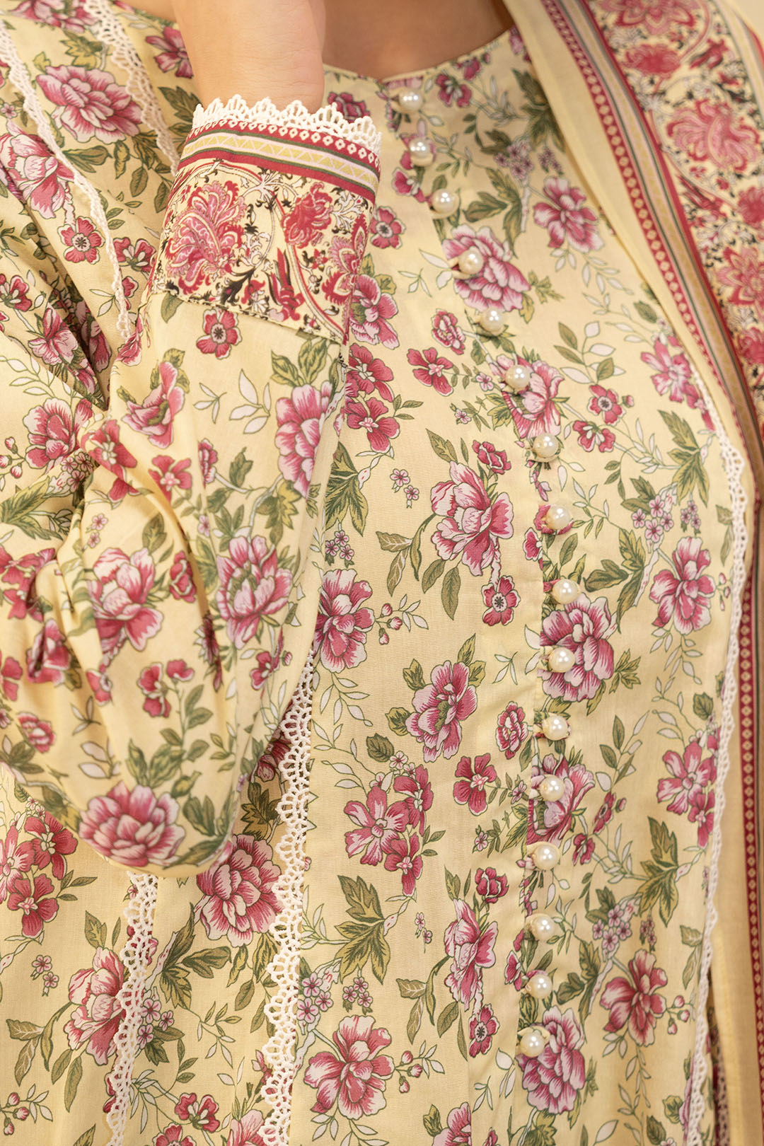 Zellbury | Unstitched 2 Piece Lawn | Shirt Dupatta - 0009 - House Of Hania