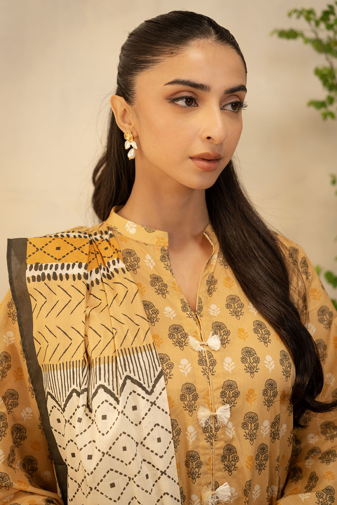 Zellbury | Unstitched 2 Piece Lawn | Shirt Dupatta - 0010 - House Of Hania