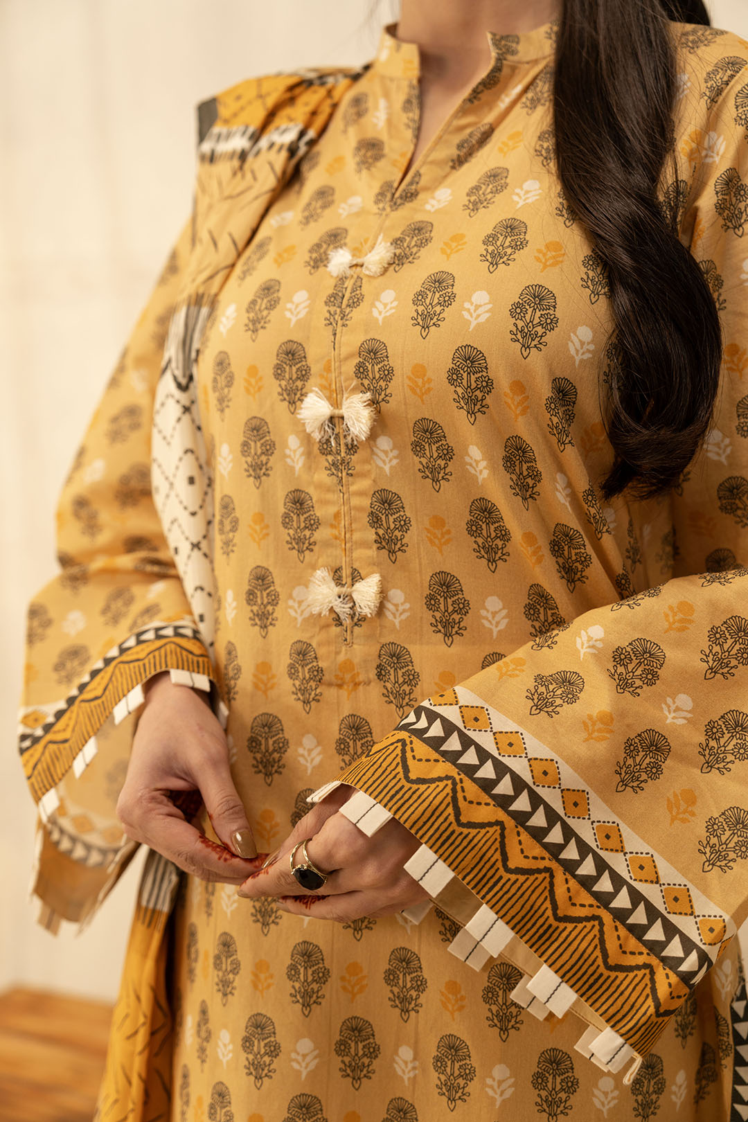 Zellbury | Unstitched 2 Piece Lawn | Shirt Dupatta - 0010 - House Of Hania